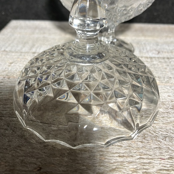 Zajecar Accents Lead Crystal Lidded Candy Dish Made In Yugoslavia